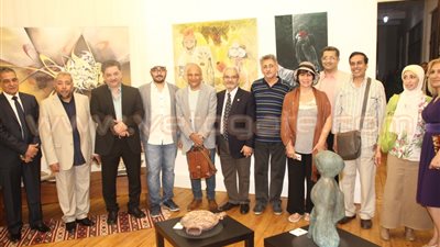 بالصور.. تكريم 33 فنانا تشكيليا في حفل افتتاح معرض «أطياف مصرية»