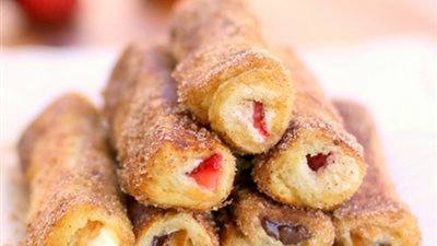 طريقة إعداد لفائف التوست بالجبنة المقلية من غادة التلي