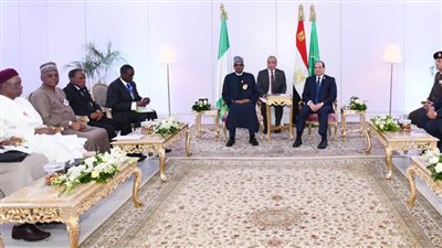السيسي يستقبل رؤساء نيجريا وجزر القمر (صور)