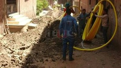 بدء توصيل الغاز الطبيعي لمنازل مدينة «ههيا» في الشرقية (صور)