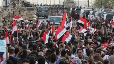 العراقيون يتظاهرون مجددا في بغداد ضد الفساد ولتأييد قرارات العبادي