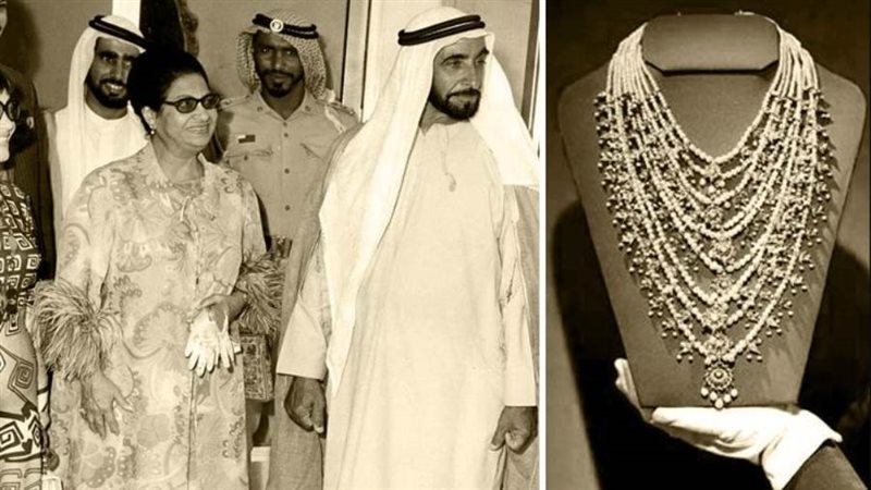 ام كلثوم والشيخ زايد