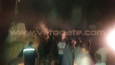 بالفيديو والصور.. حريق يلتهم منزلا في شبين القناطر