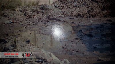 انفجار بخط المياه الرئيسي بالعاشر من رمضان