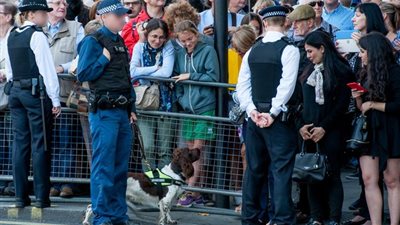 بالصور.. شرطة «لندن» تحشد المواطنين بوسط المدينة لمواجهة «داعش»