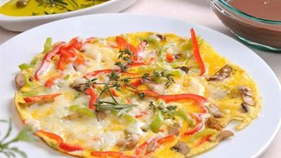 طريقة إعداد أومليت البيتزا من مطبخ بسمة