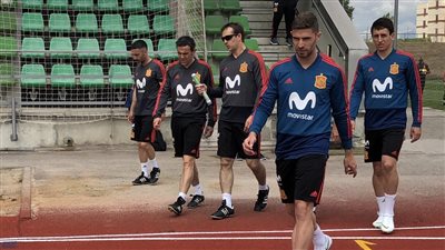 منتخب إسبانيا يبدأ الاستعداد لكأس العالم (صور)