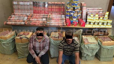 ضبط بائعين لاتجارهما في الألعاب النارية بالجمالية