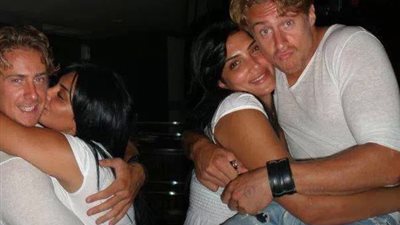 بالصور.. حورية فرغلى في أحضان صديقها الأمريكي