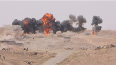 3 انتحاريين من داعش يهاجمون مقر قوات حشد الأنبار