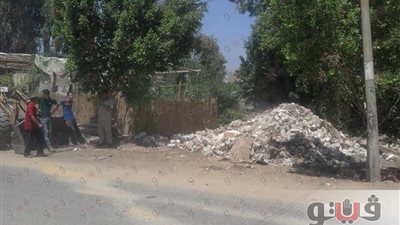 بالصور.. رفع 40 طن أنقاض مبان متعدية على أملاك الدولة بطوخ