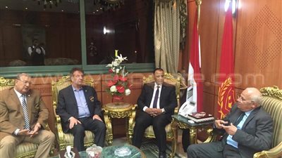 محافظ بورسعيد يستقبل سكرتير الاتحاد الدولي لـ«التايكوندو»
