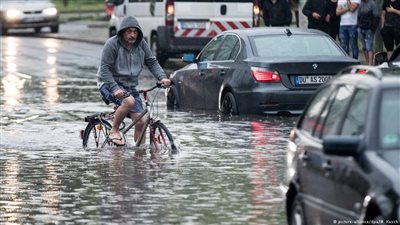 عواصف وأمطار تغرق مدنا في غرب ألمانيا