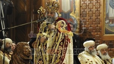 الأقباط يحتفلون بتجليس الأنبا 