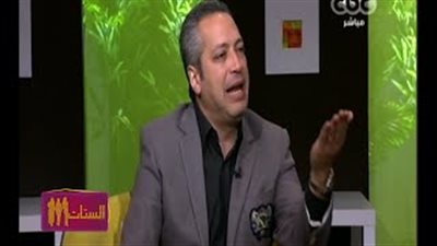 بالفيديو.. رد فعل تامر أمين بعد اتهام ضيفة «cbc» له بالتحرش على الهواء