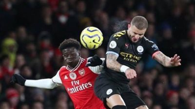 مان سيتي يفوز على أرسنال 0/3 في الدوري الإنجليزي