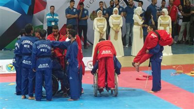 استعراضات مبهرة لذوي الاحتياجات الخاصة بحفل افتتاح الباراتايكوندو