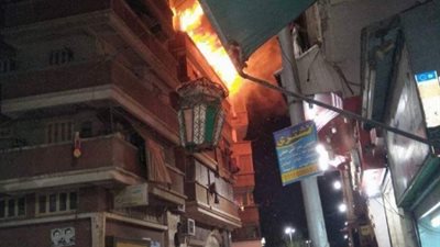 حريق يلتهم شقة سكنية في دمياط