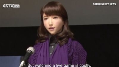 أول مذيع روبوت يقدم برنامجا تليفزيونيًا في الصين