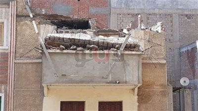 انهيار جزئي بعقار في الإسكندرية