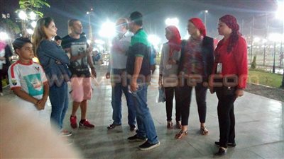 بالصور.. محمد زيدان يتجول في مركز شباب الجزيرة