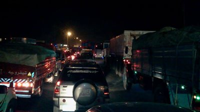 فتح الطريق الزراعي بقليوب بعد توقف 3 ساعات بسبب حادث تصادم