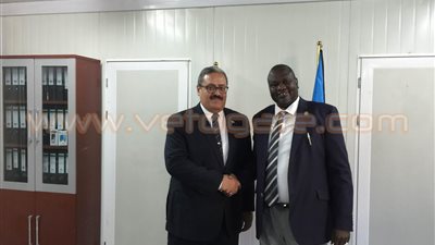 السفير المصري في جوبا يلتقي نائب رئيس جمهورية جنوب السودان