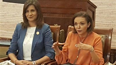 بالصور.. وزيرة الهجرة وآن علي في زيارة لمجلس النواب