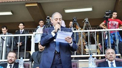 بالصور.. العامرى فاروق يشهد حفل ختام العروض الرياضية