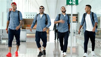 نجوم برشلونة في مدريد استعدادا لخوض نهائي «الكأس» أمام إشبيلية