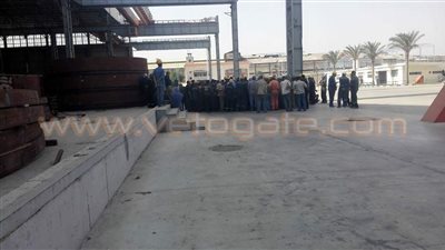 اعتصام عمال شركة الترسانة البحرية بالإسكندرية