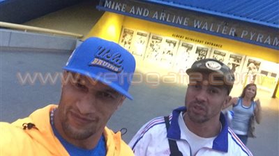 بالصور.. كرم جابر يغسل أحزان «المنشطات» بمباريات السومو