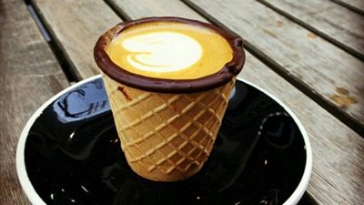 بالصور.. أكواب صالحة للأكل لعشاق القهوة