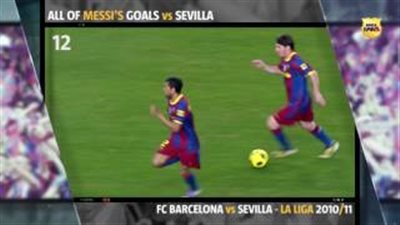 بالفيديو.. 25 هدفا لـ«ميسي» في شباك إشبيلية قبل نهائي «الكأس»