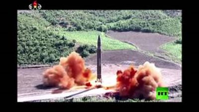 بالفيديو.. لحظة إطلاق صاروخ كوري شمالى