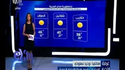 بالفيديو.. «الأرصاد»: طقس اليوم حار رطب على القاهرة والوجه البحري