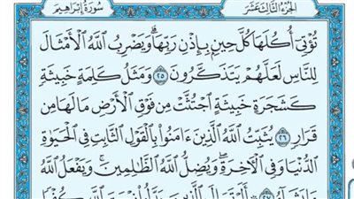 فضل سورة إبراهيم