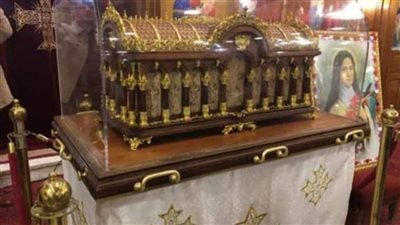 كنيسة العذراء بقبة الهواء تستقبل رفات القديسة تريزا الطفل يسوع