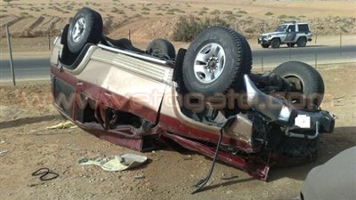 مصرع شخص وإصابة 10 في حادث تصادم 17 سيارة بمدينة السلام