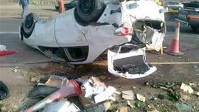 إصابة شخصين بحادث انقلاب سيارة في كفر الشيخ