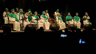 «الحضرة» تبدع بالأناشيد والابتهالات في ساقية الصاوي (صور)