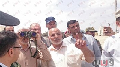 بالصور.. «السنوار» يتفقد حدود قطاع غزة مع مصر ويزور معبر رفح