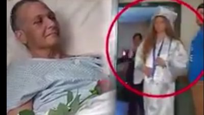 بالفيديو.. مدرسة تقيم حفل تخرج لطالبة أمام والدتها المريضة بالمستشفى