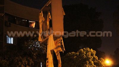 تحطم واجهات مبنى الأمن الوطنى و17 منزلًا في انفجار شبرا الخيمة