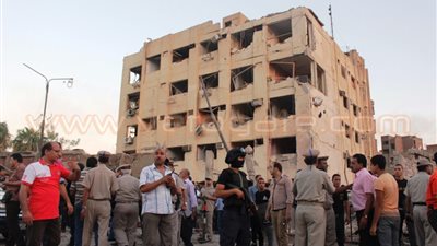 بالفيديو والصور.. لقطات جديدة من موقع انفجار «الأمن الوطني»