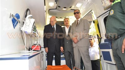 بالصور.. ننشر تفاصيل افتتاح محافظ الجيزة لنقطة إسعاف المنيب