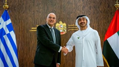 وزير خارجية الإمارات يبحث مع نظيره اليونانى اتفاقية أردوغان والسراج