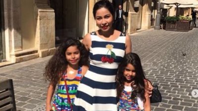 شيرين مع ابنتيها في بيروت: «أحلى وقت لما بكون مع بناتي»