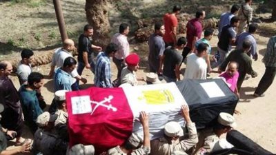 أهالي أبو قرقاص ينتظرون وصول جثمان شهيد سيناء