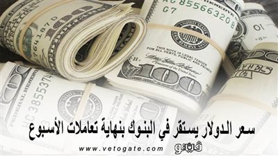 سعر الدولار يستقر في البنوك بنهاية تعاملات الأسبوع